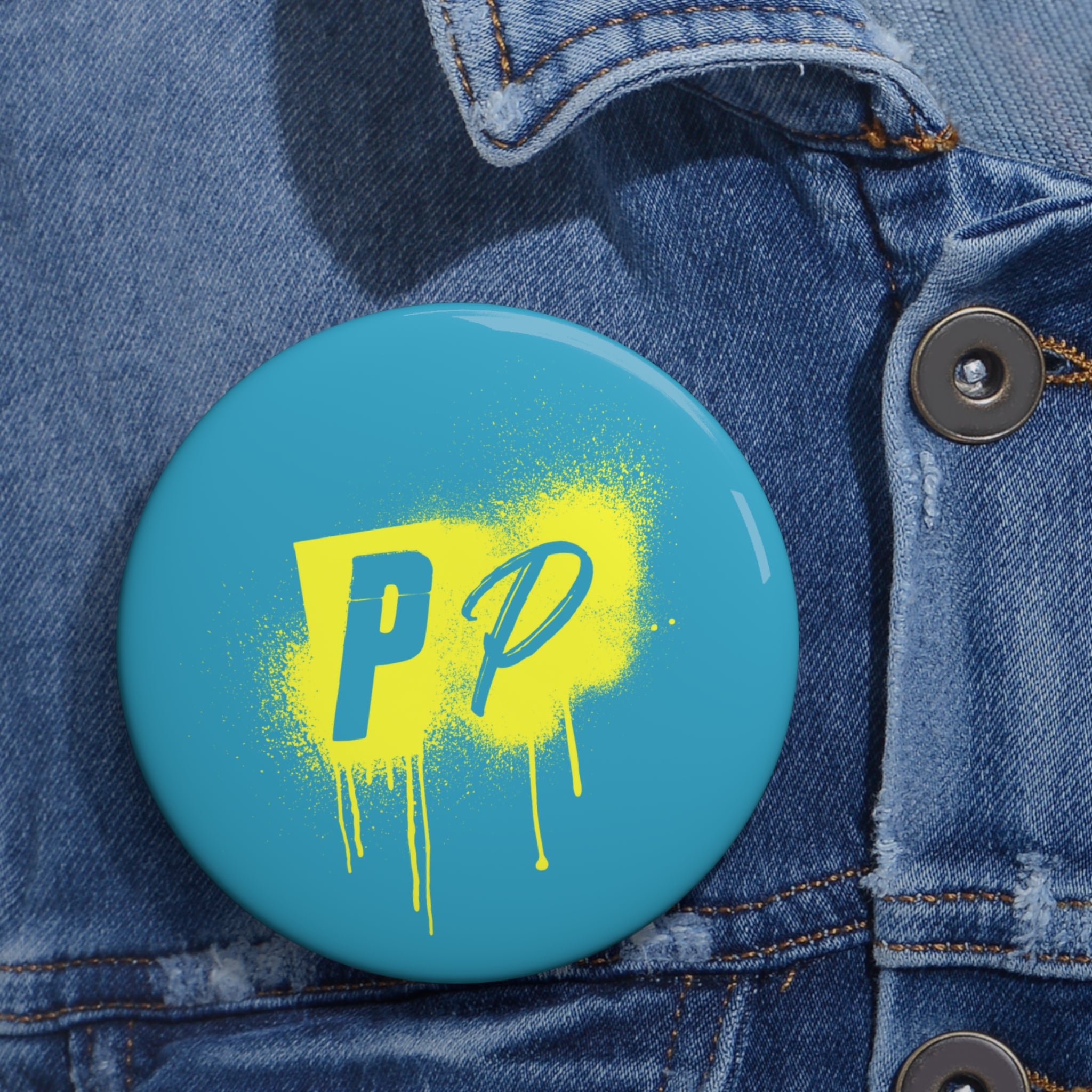 Punks & Primadonnas Graffiti Pin Button