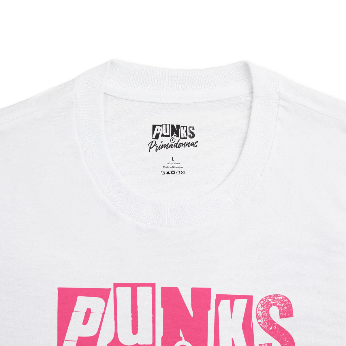 Punks & Primadonnas Tee — Pink Retro Graphic T-Shirt