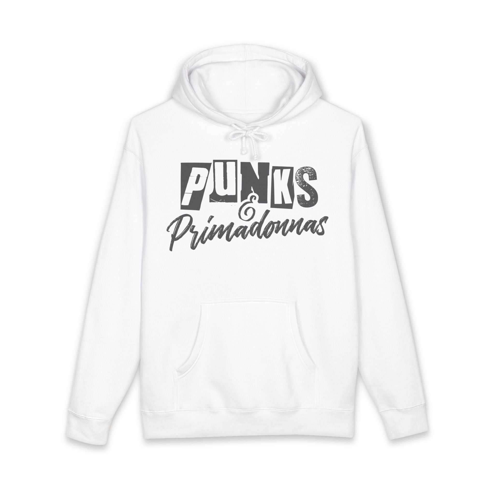 Punks & Primadonnas Hoodie — Punk Rock Safety Pin Graphic Sweatshirt