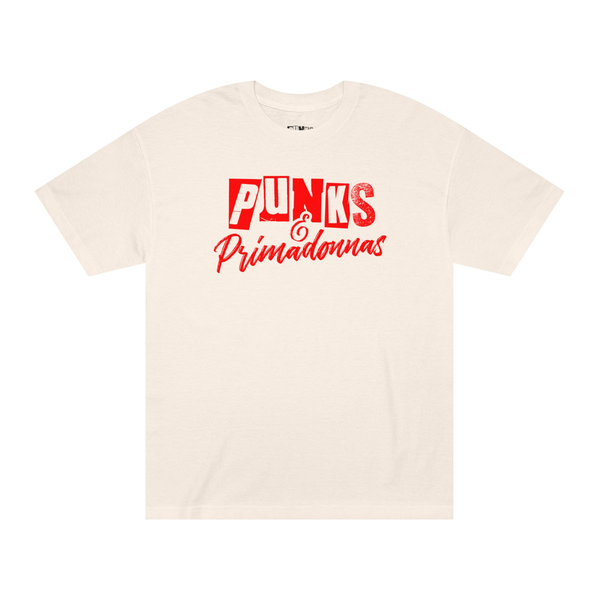 Punks & Primadonnas Graphic Tee — Retro Red Band Shirt