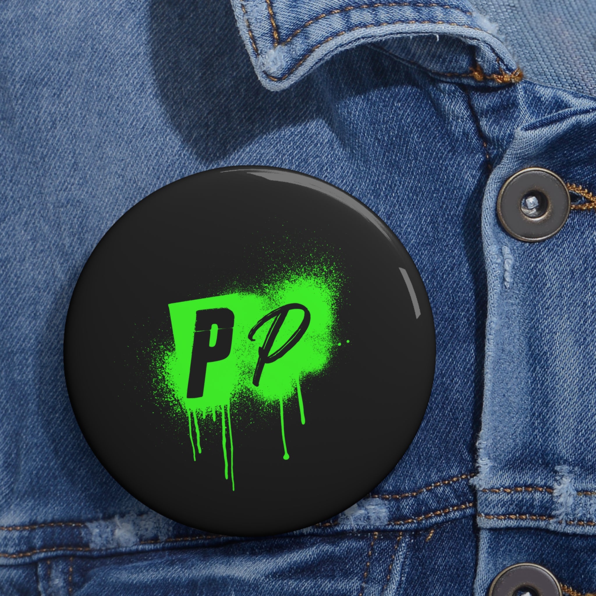 Punks & Primadonnas Graffiti Pin Button