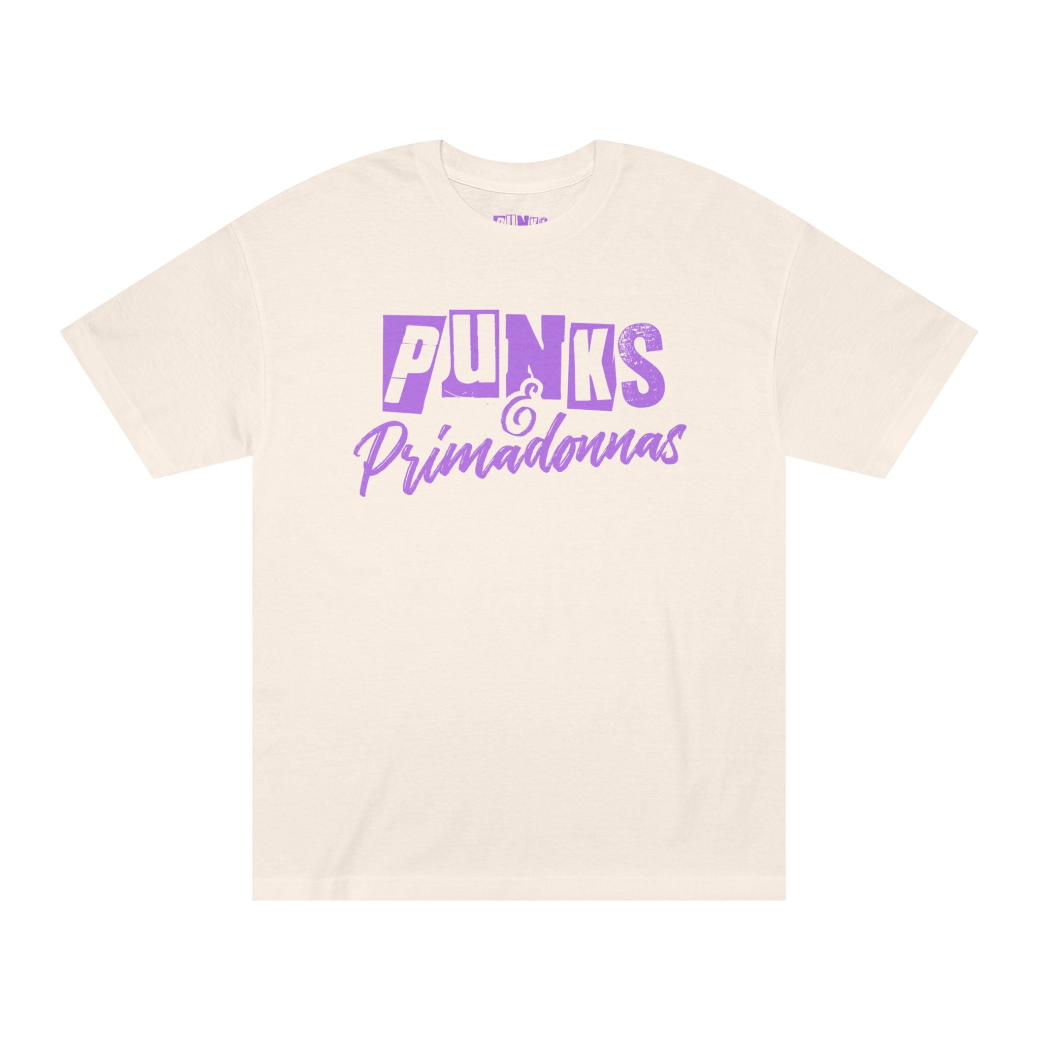 Punks & Primadonnas Classic Safety Pins Tee: Purple