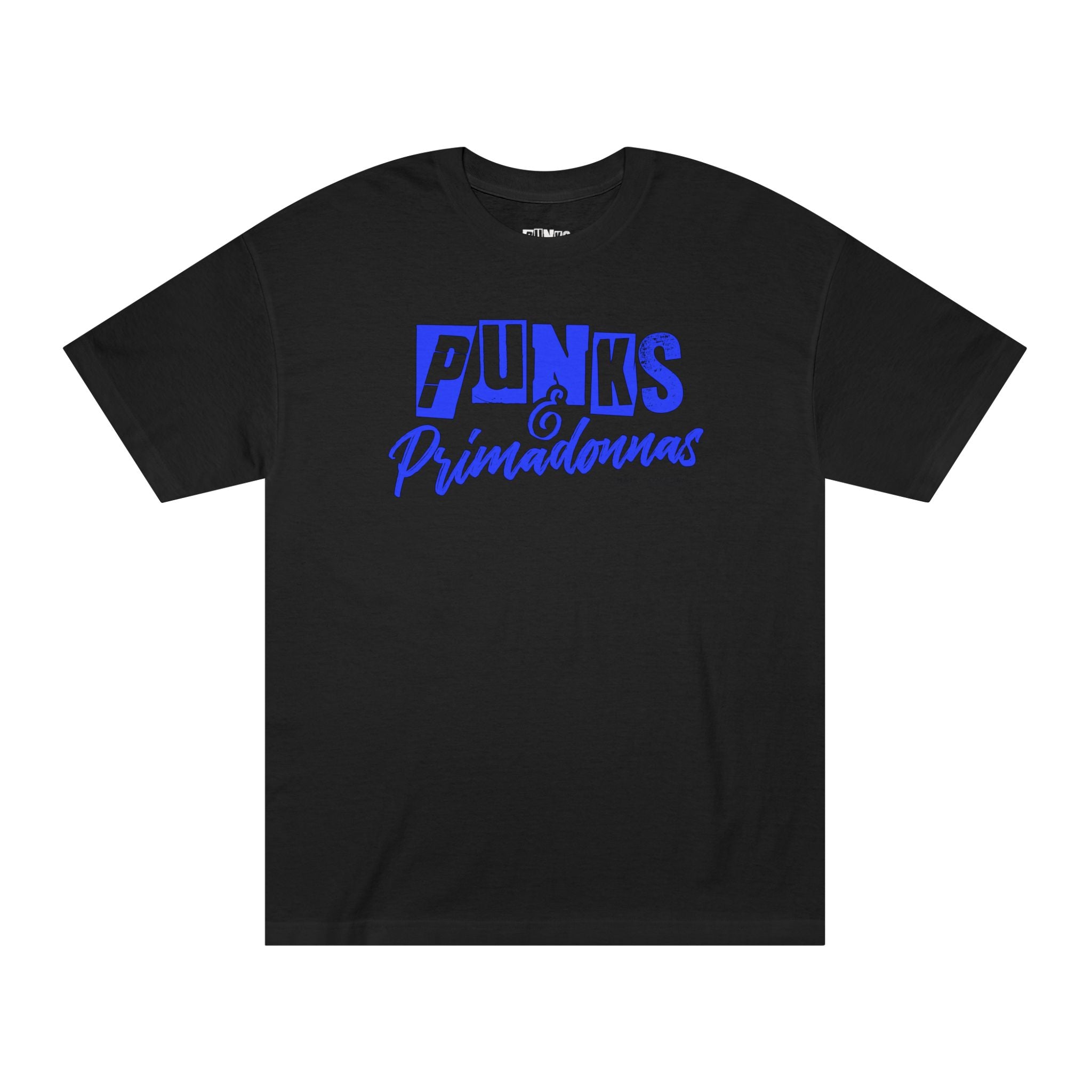 Punks & Primadonnas Graphic Tee — Retro Punk Script Logo T-Shirt