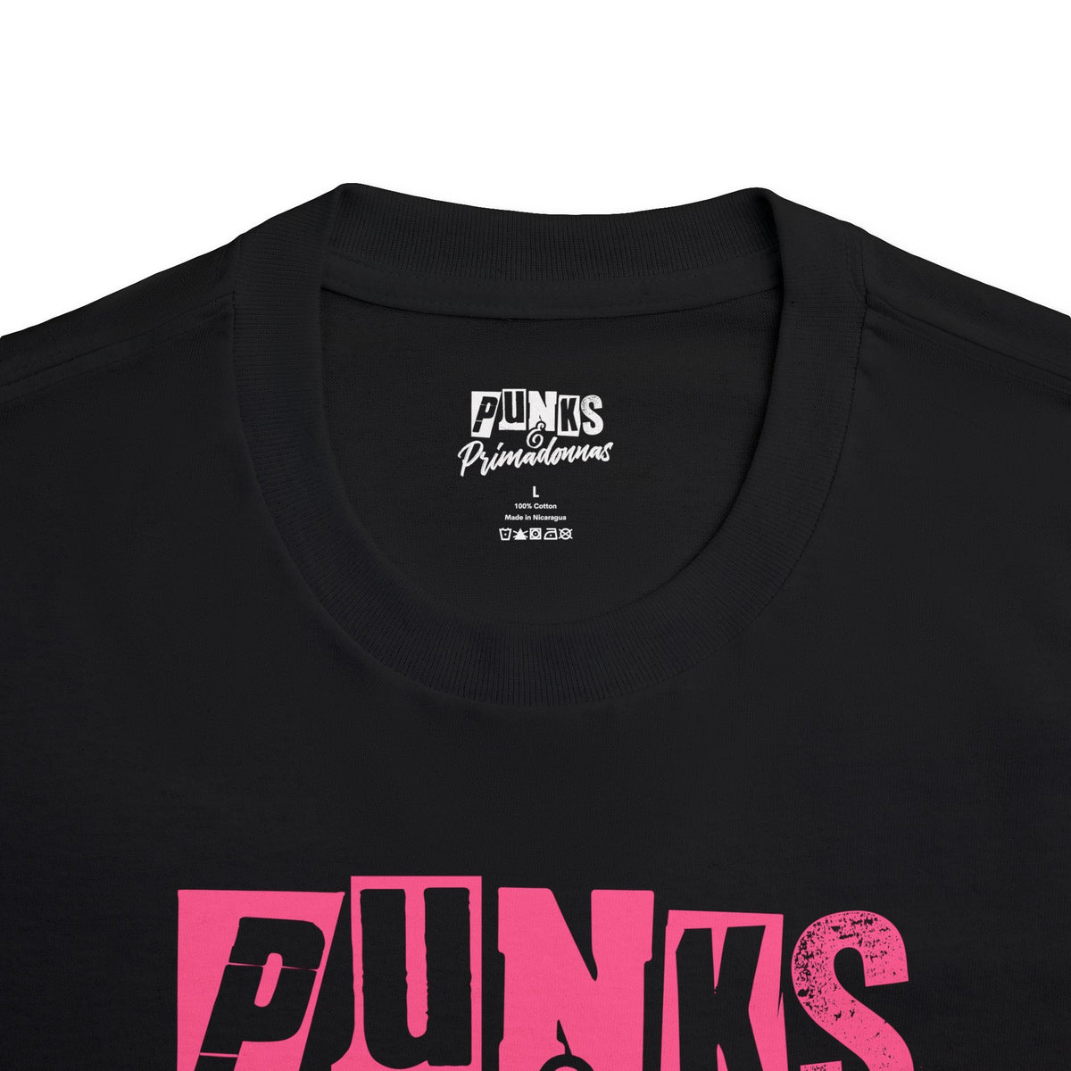 Punks & Primadonnas Tee — Pink Retro Graphic T-Shirt