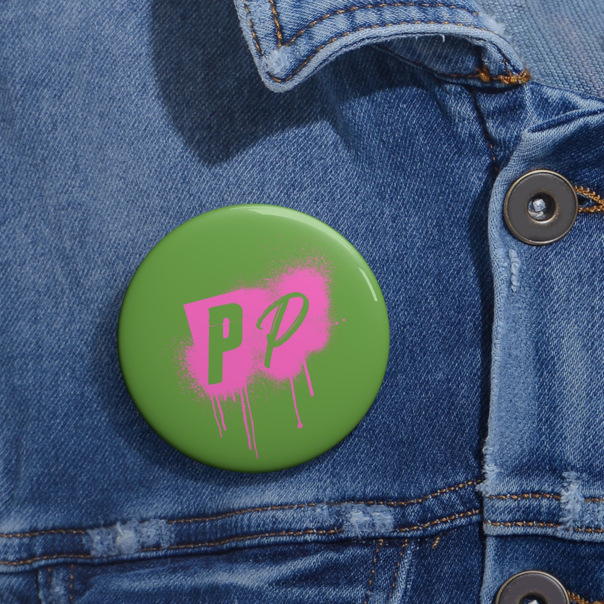 Punks & Primadonnas Graffiti Pin Button