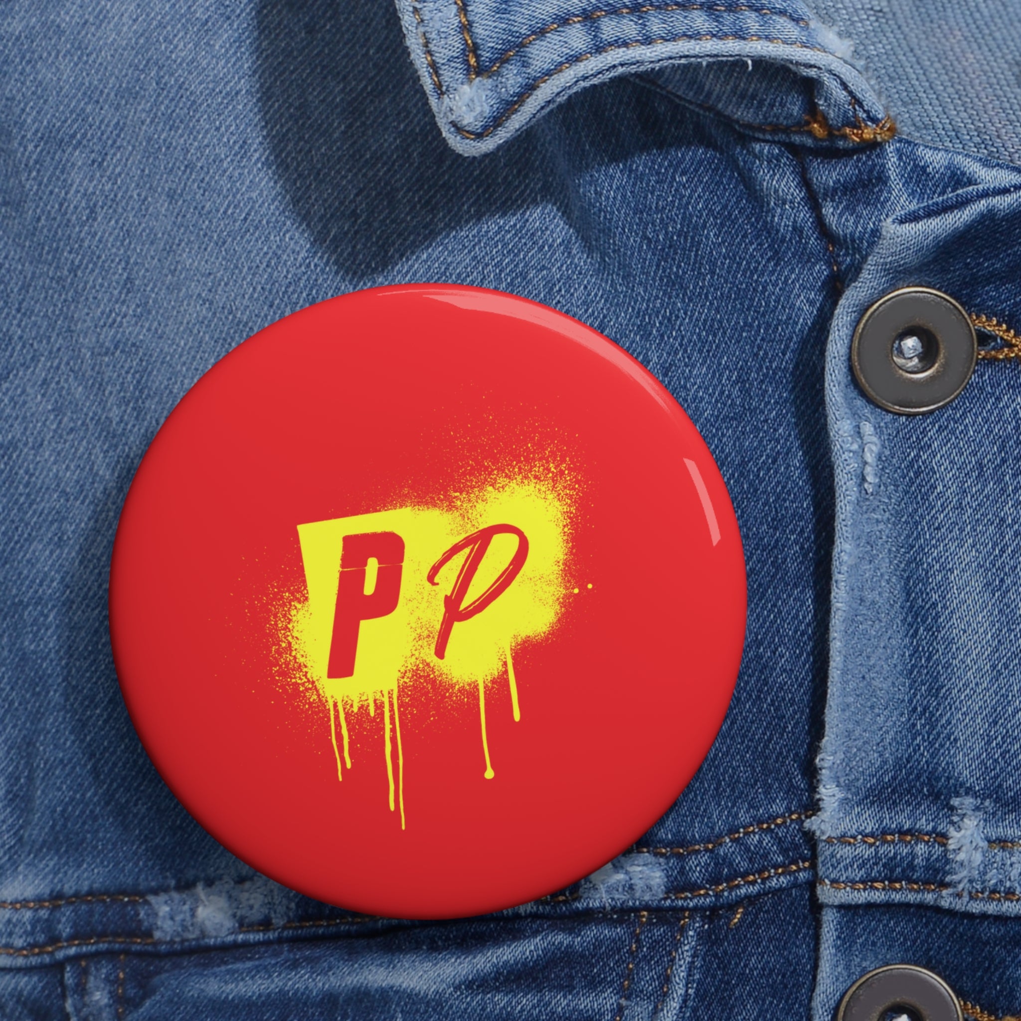 Punks & Primadonnas Graffiti Pin Button