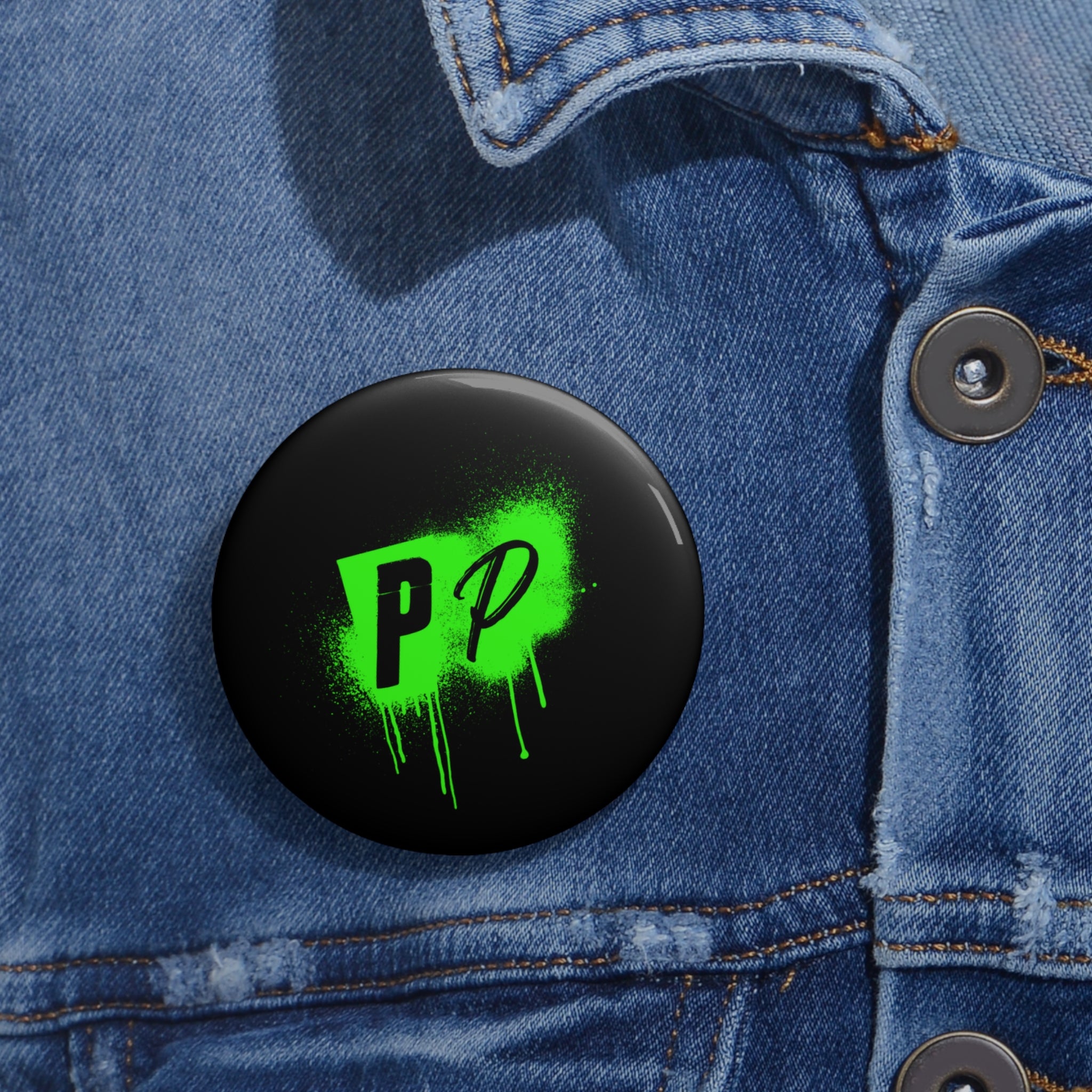 Punks & Primadonnas Graffiti Pin Button