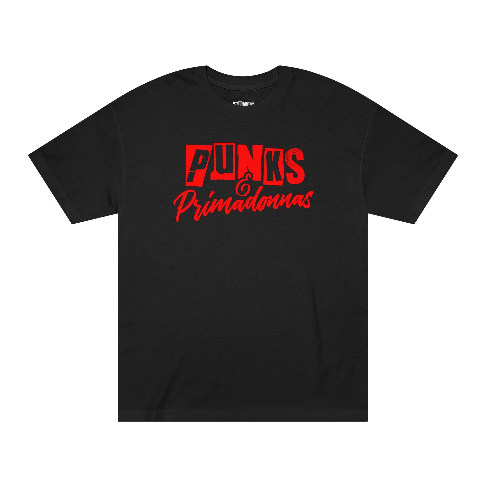 Punks & Primadonnas Graphic Tee — Retro Red Band Shirt