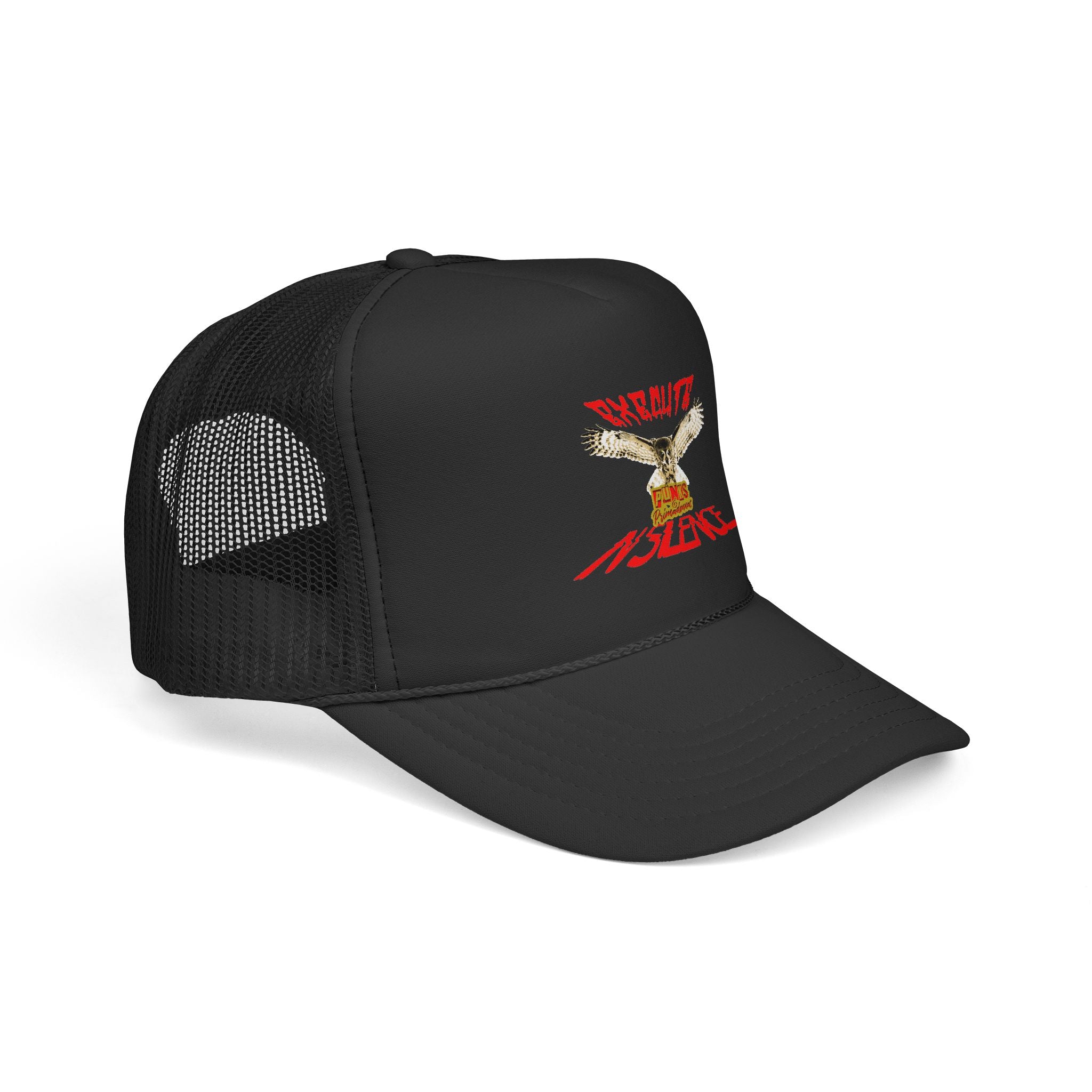 Execute in Silence Owl Trucker Hat