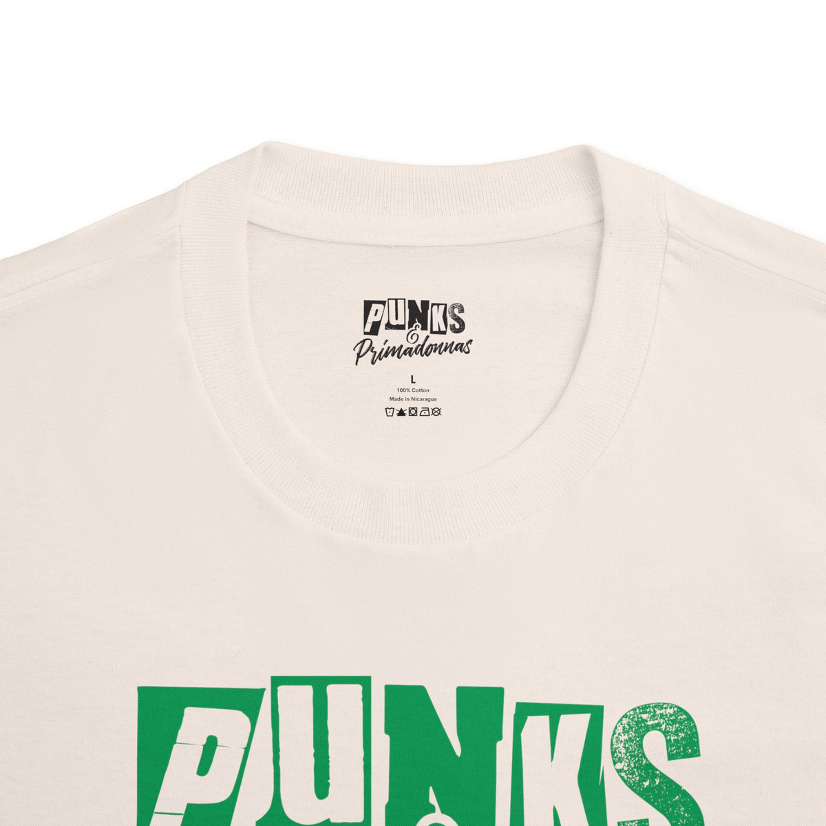 Punks & Primadonnas Tee — Retro Green Graphic Shirt