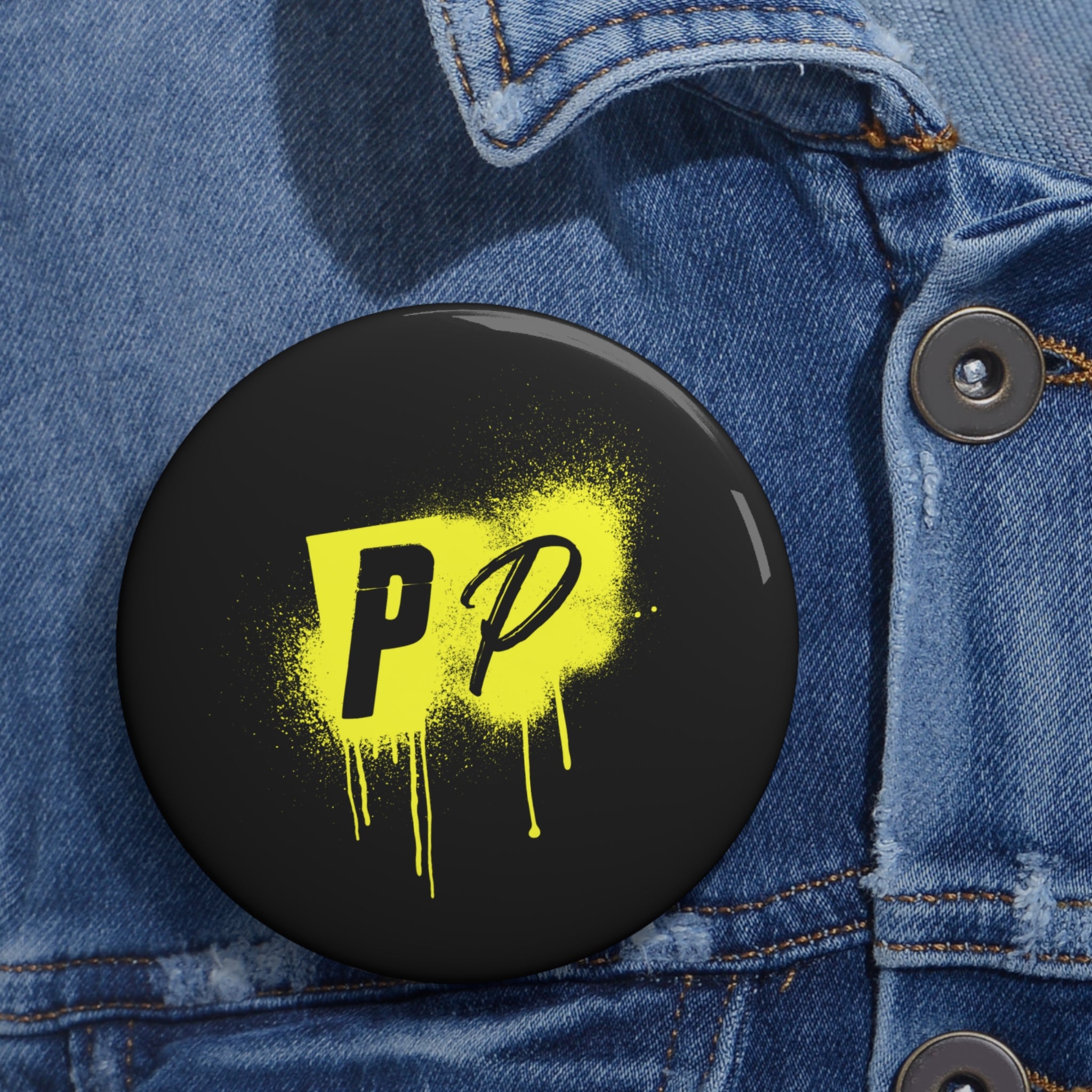 Punks & Primadonnas Graffiti Pin Button
