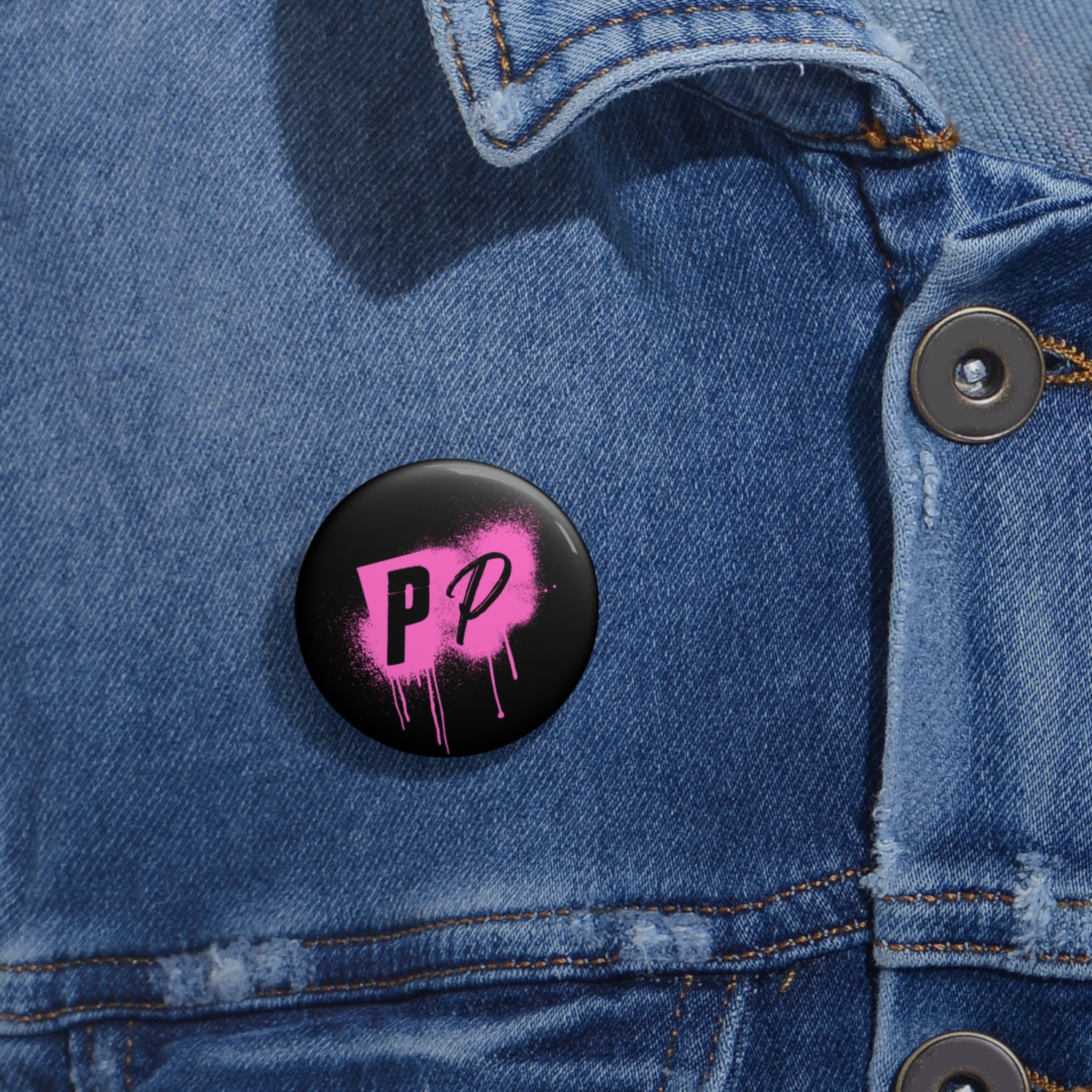 Punks & Primadonnas Graffiti Pin Button