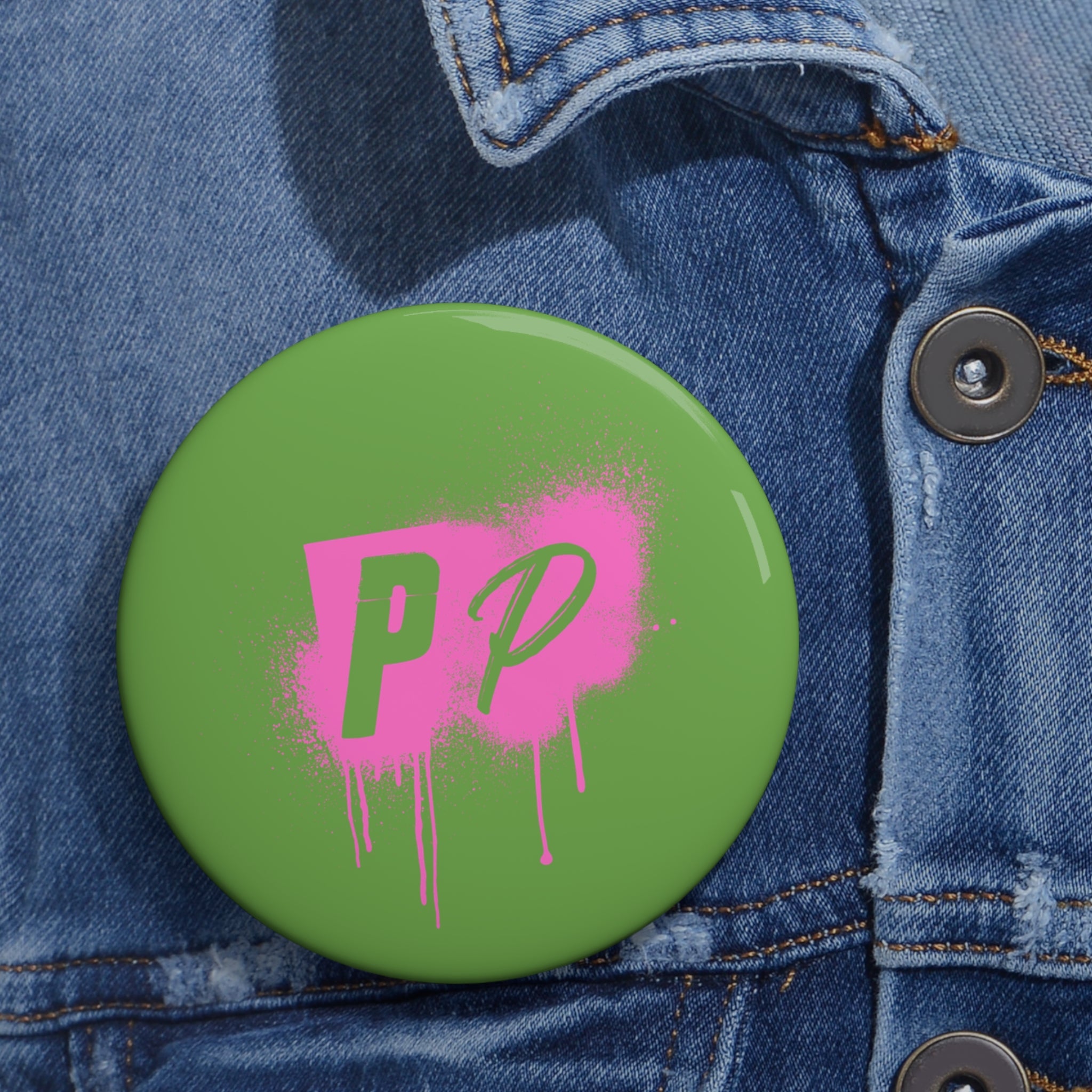 Punks & Primadonnas Graffiti Pin Button