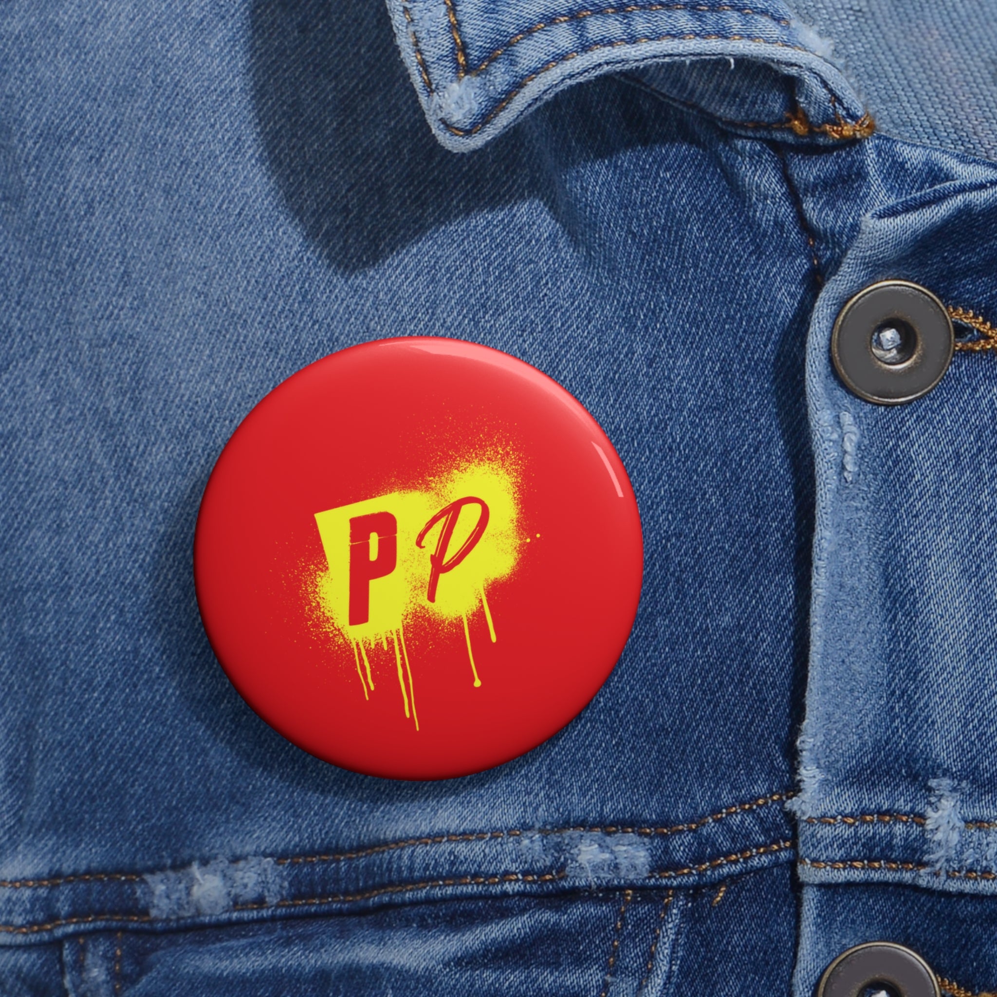 Punks & Primadonnas Graffiti Pin Button