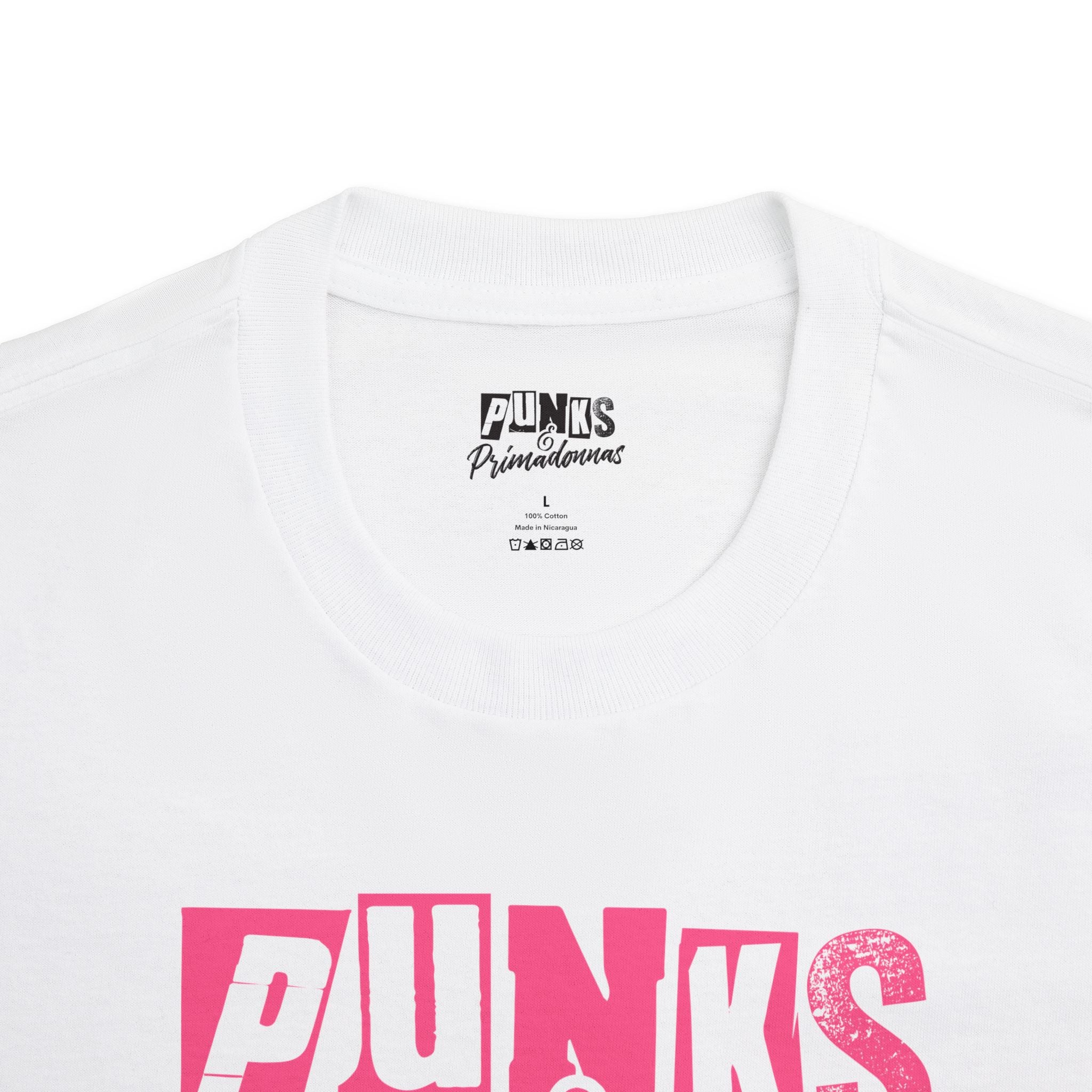 Punks & Primadonnas Tee — Pink Retro Graphic T-Shirt