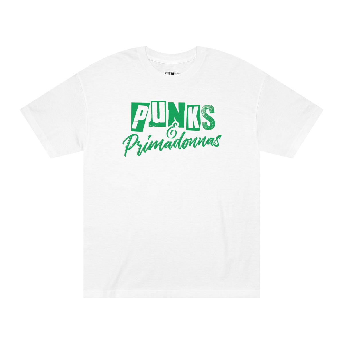 Punks & Primadonnas Tee — Retro Green Graphic Shirt