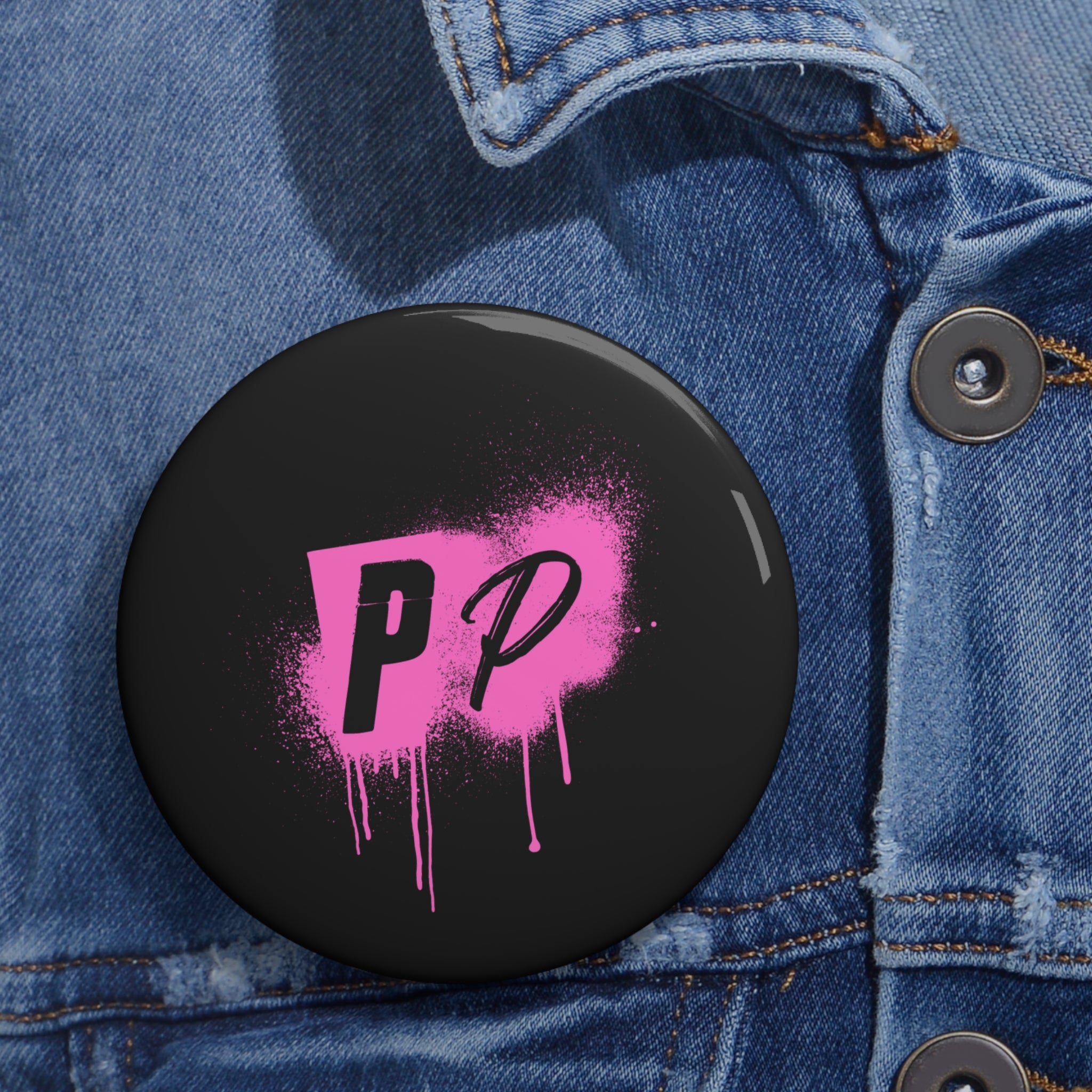 Punks & Primadonnas Graffiti Pin Button