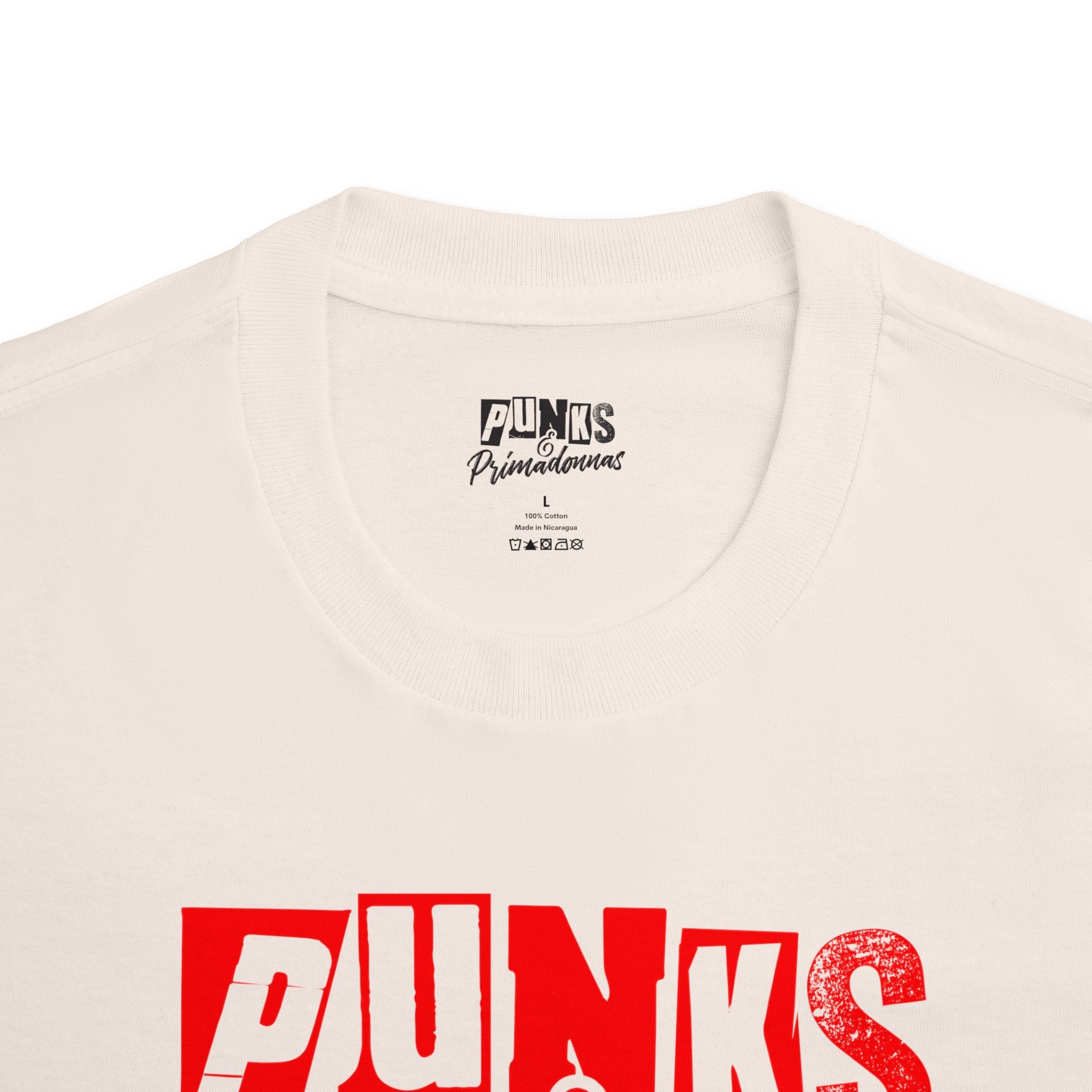 Punks & Primadonnas Graphic Tee — Retro Red Band Shirt