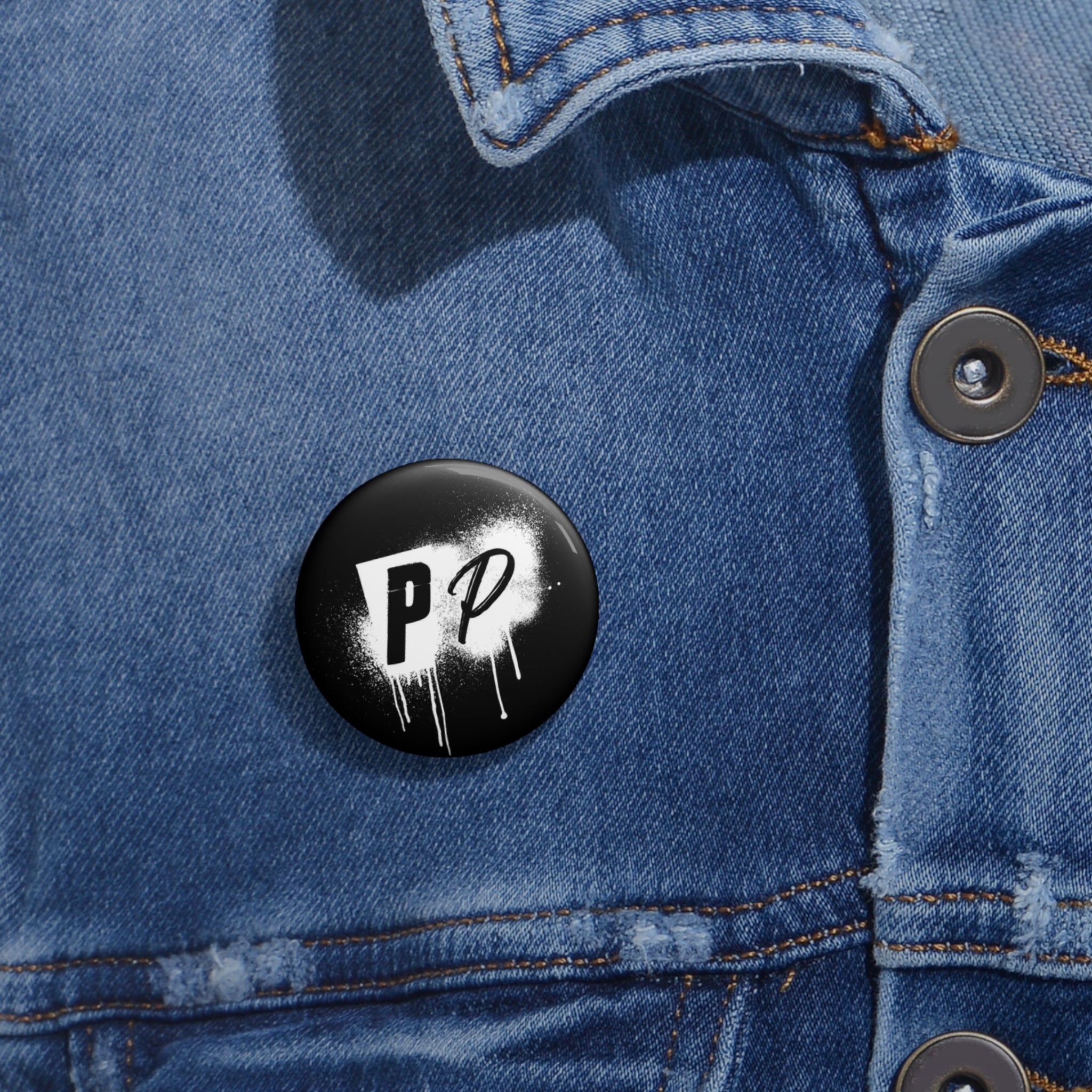 Punks & Primadonnas Graffiti Pin Button
