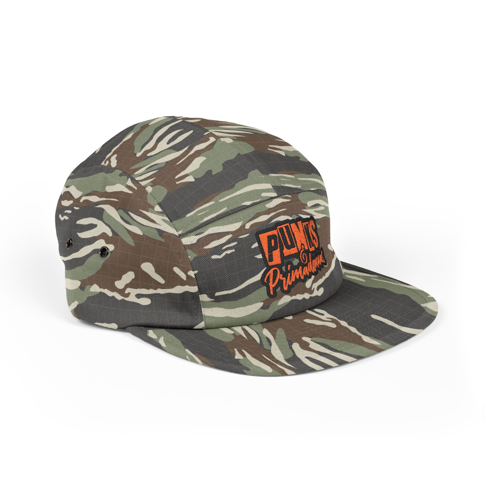 Green Camo 5-Panel Cap