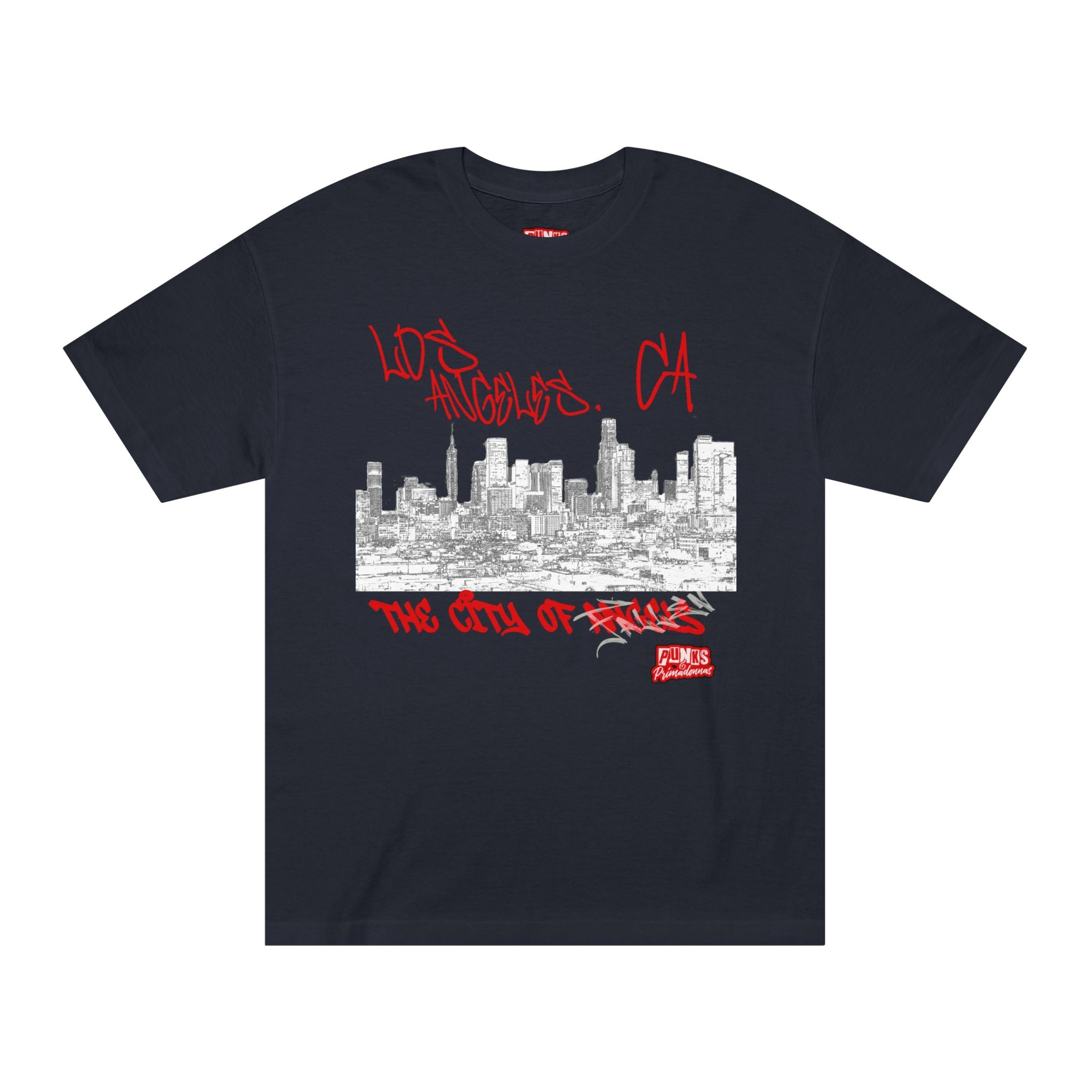 Los Angeles Skyline Tee – “The City of Angels” Graffiti Graphic