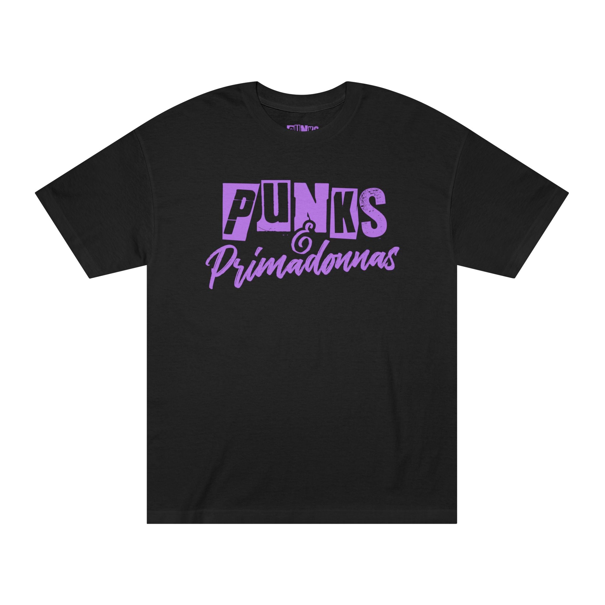 Punks & Primadonnas Classic Safety Pins Tee: Purple