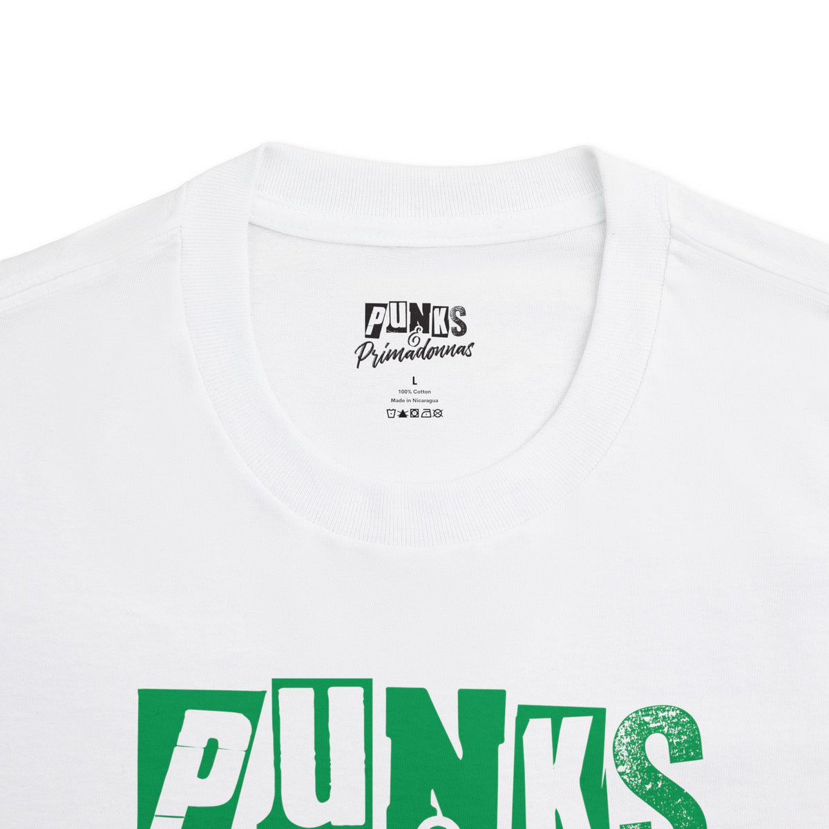 Punks & Primadonnas Tee — Retro Green Graphic Shirt