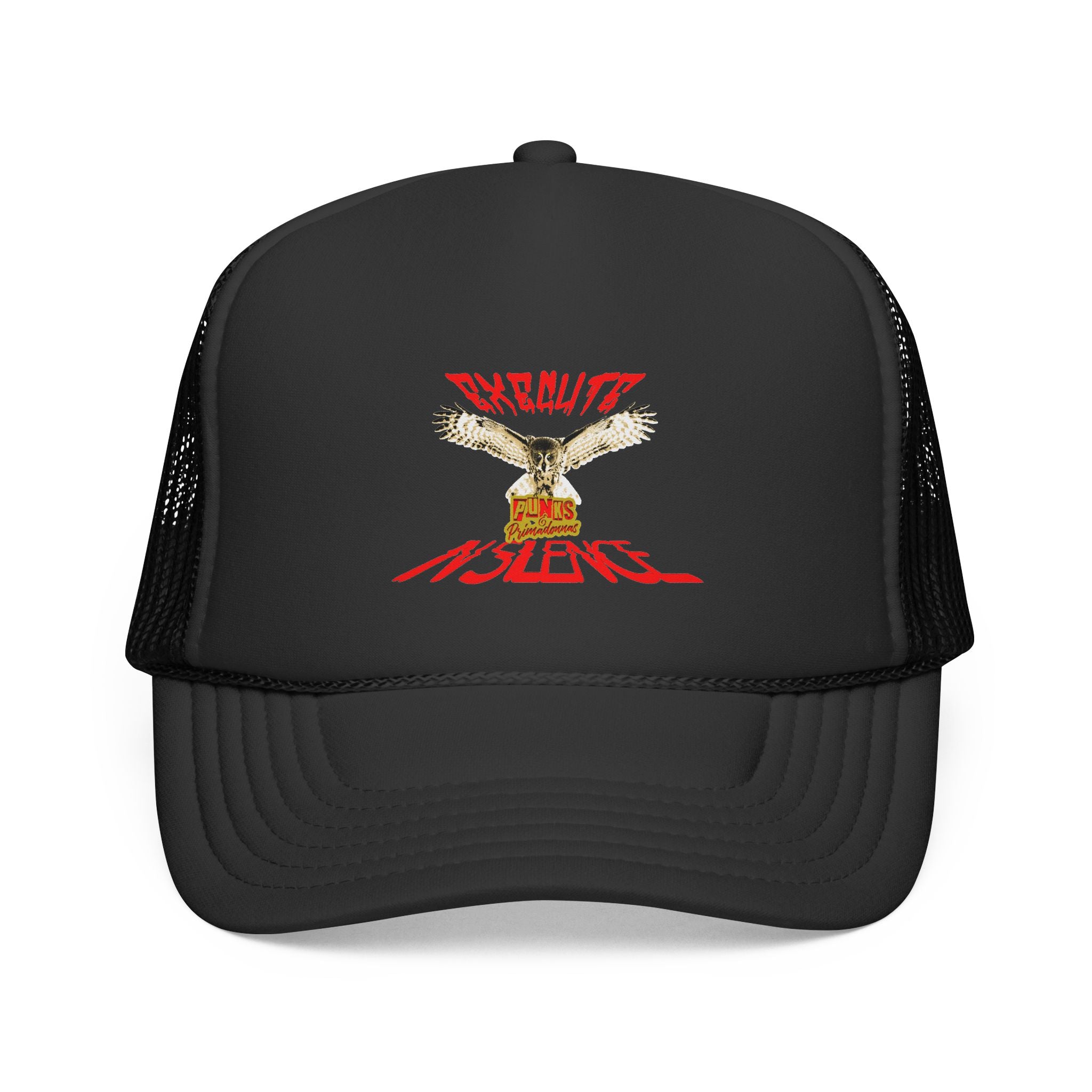 Execute in Silence Owl Trucker Hat