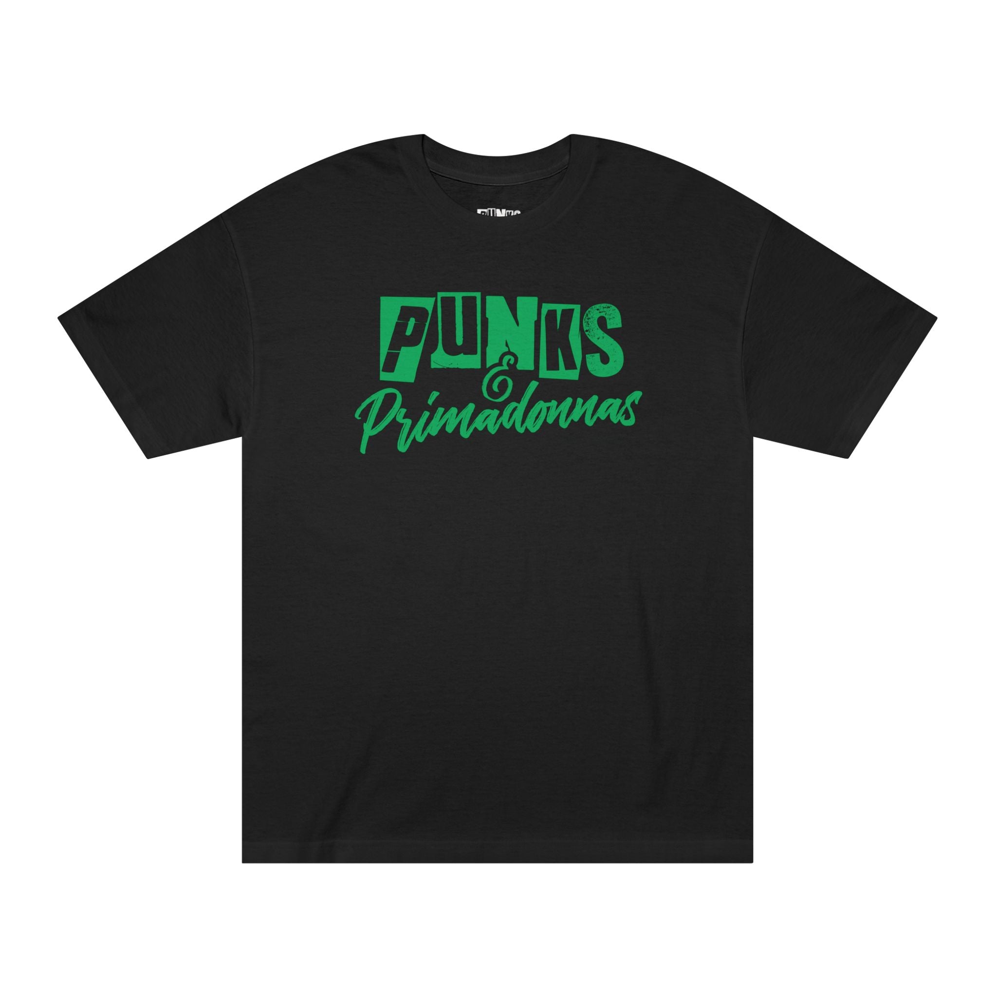 Punks & Primadonnas Tee — Retro Green Graphic Shirt