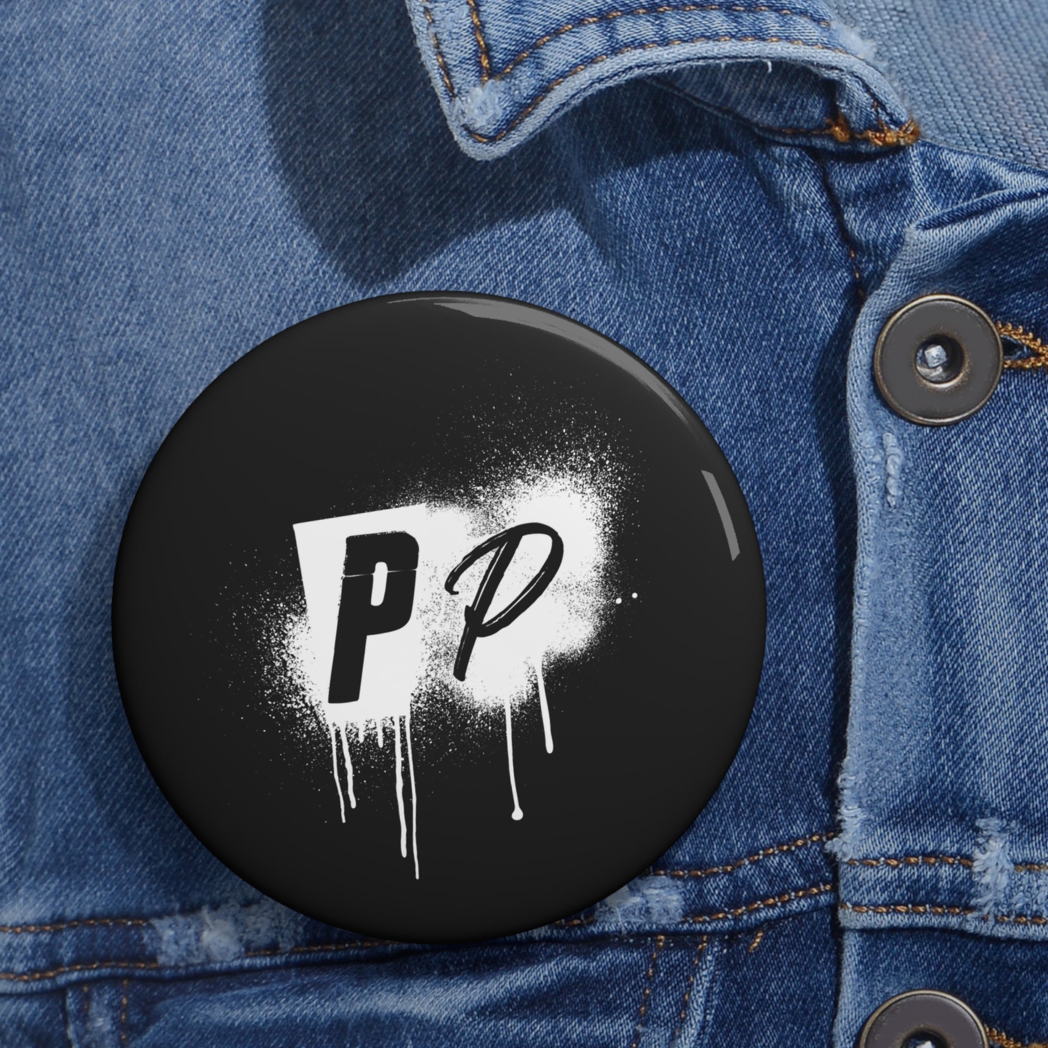 Punks & Primadonnas Graffiti Pin Button