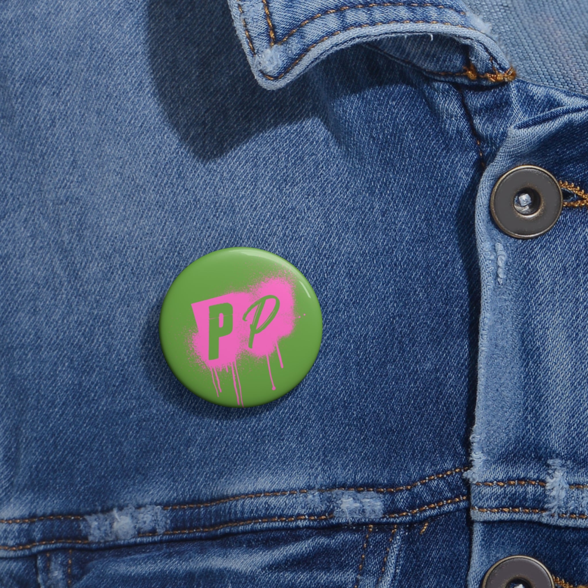 Punks & Primadonnas Graffiti Pin Button