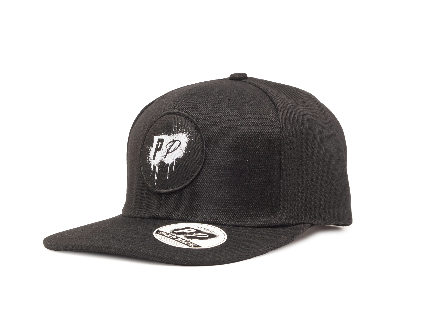Black Woven Patch Hat